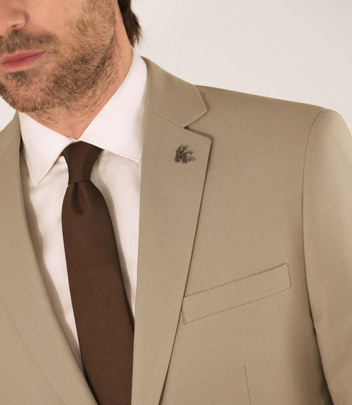 Izac Costume 2 Boutons Beige