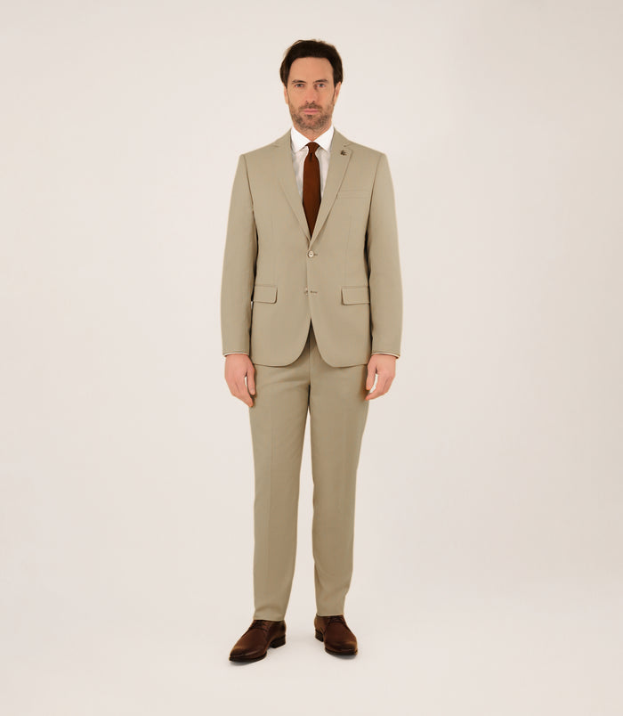 izac Costume 2 boutons beige