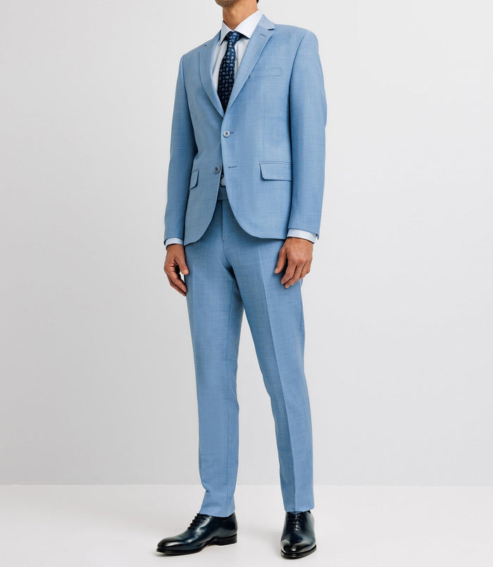 izac Costume 2 boutons bleu ciel