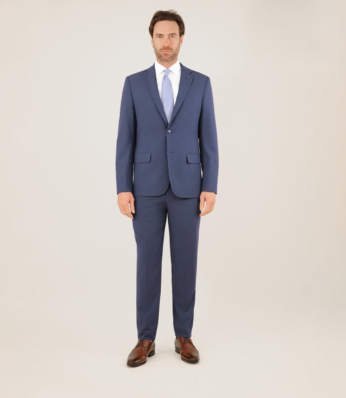 izac Costume 2 boutons bleu clair