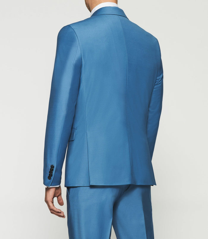 Izac Costume 2 Boutons En Laine Bleu Clair FAVORI