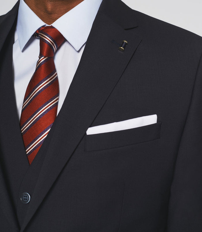 Izac Costume 2 Boutons En Laine Marine LIBERTE