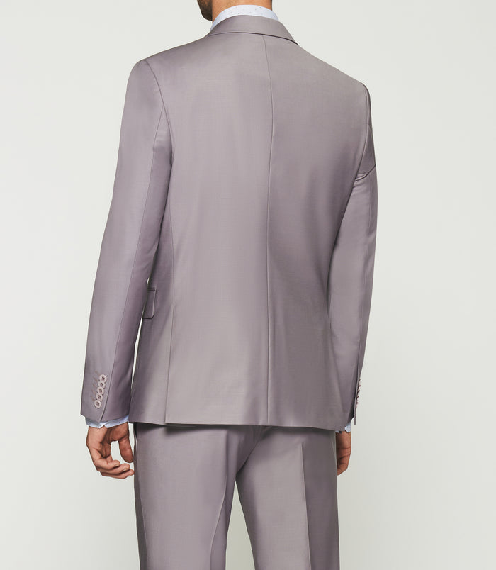 Izac Costume 2 Boutons En Laine Parme Foncé FAVORI