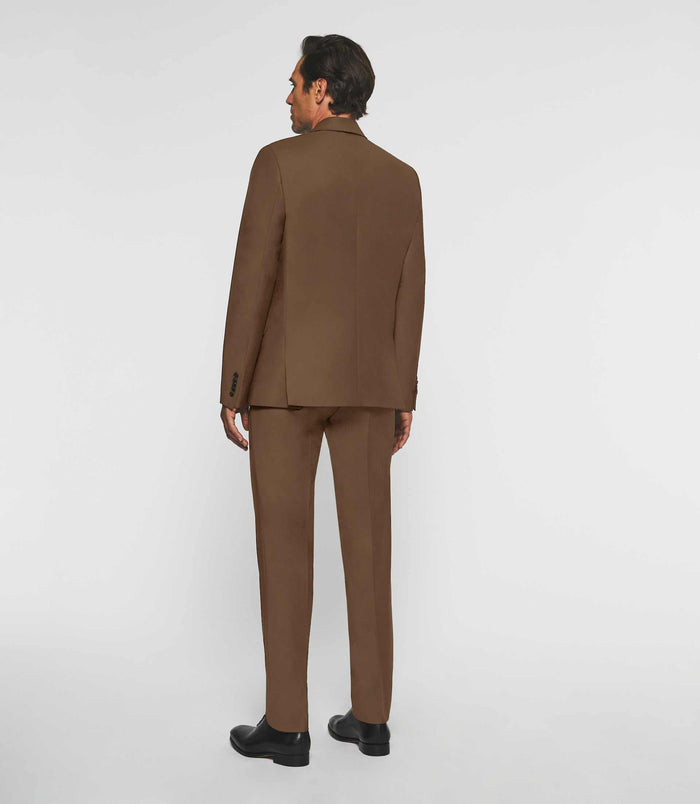 Izac Costume 2 Boutons En Laine Tabac LIMONE