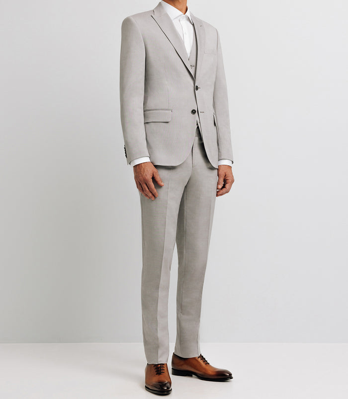 Izac Costume 2 Boutons Gris Clair