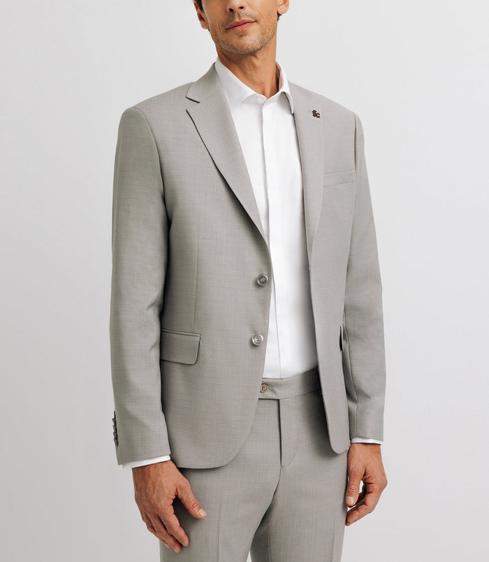 Izac Costume 2 Boutons Gris Clair