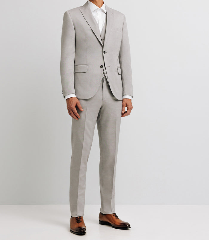 izac Costume 2 boutons gris clair