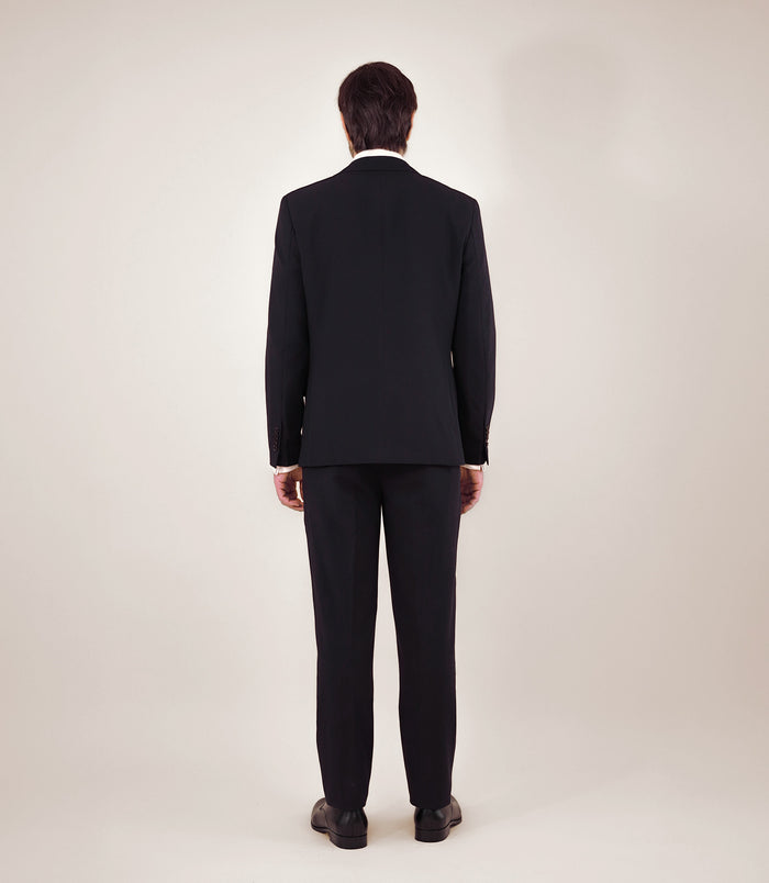 Izac Costume 2 Boutons Laine Bleu Marine