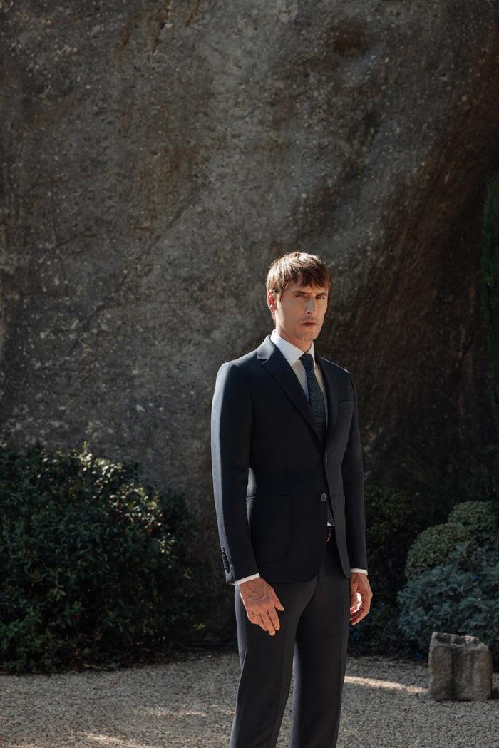 izac Costume 2 boutons marine