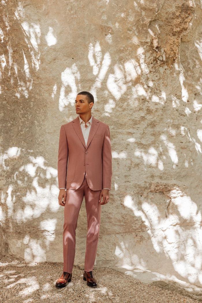 izac Costume 2 boutons rose