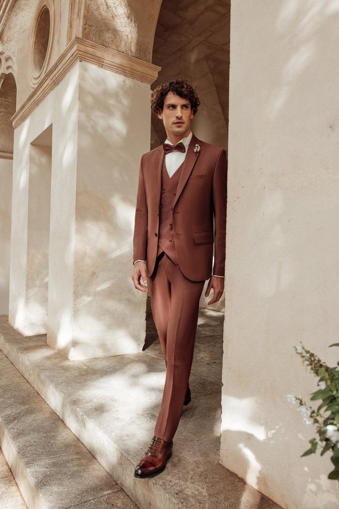 izac Costume 3 pièces terracotta