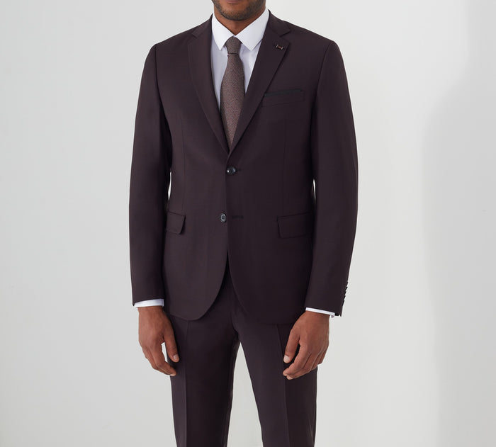 Izac Costume à Carreaux Bordeaux "Theatre"