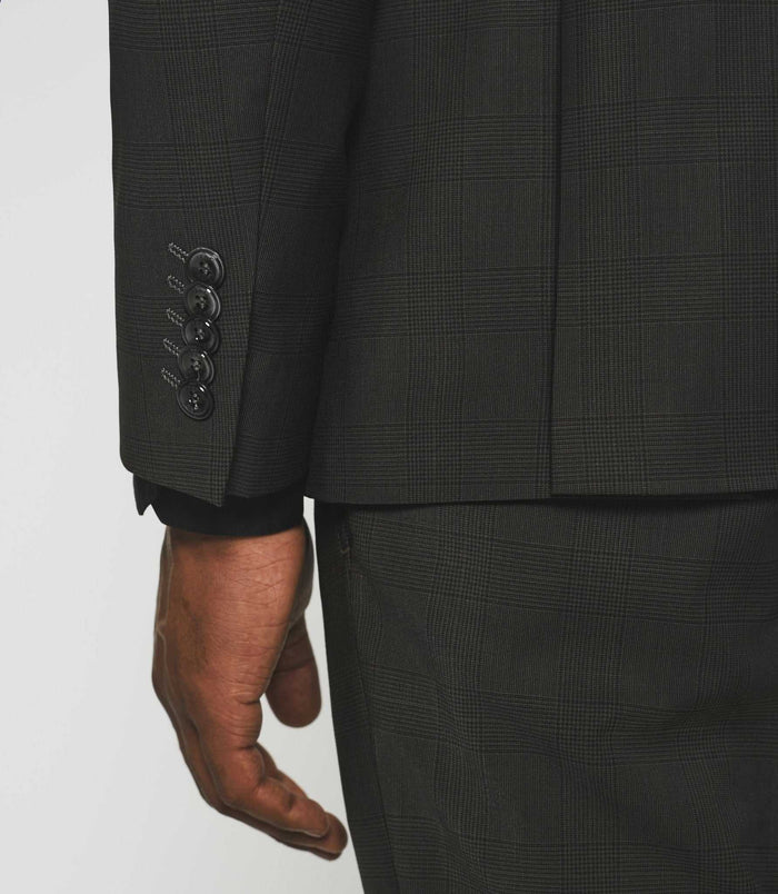 Izac Costume à Carreaux Kaki LOYAL