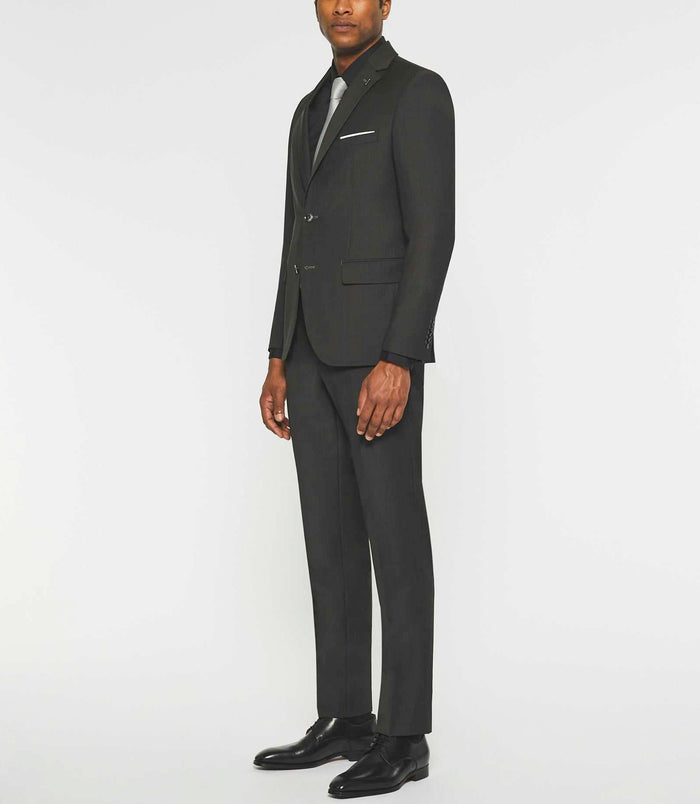 izac Costume à carreaux kaki LOYAL