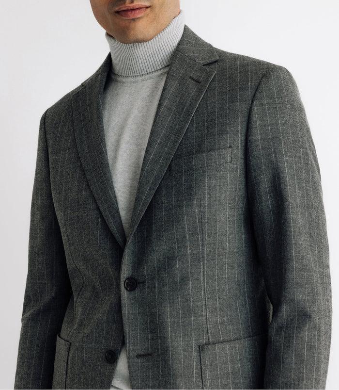 Izac Costume à Rayures Tennis Gris