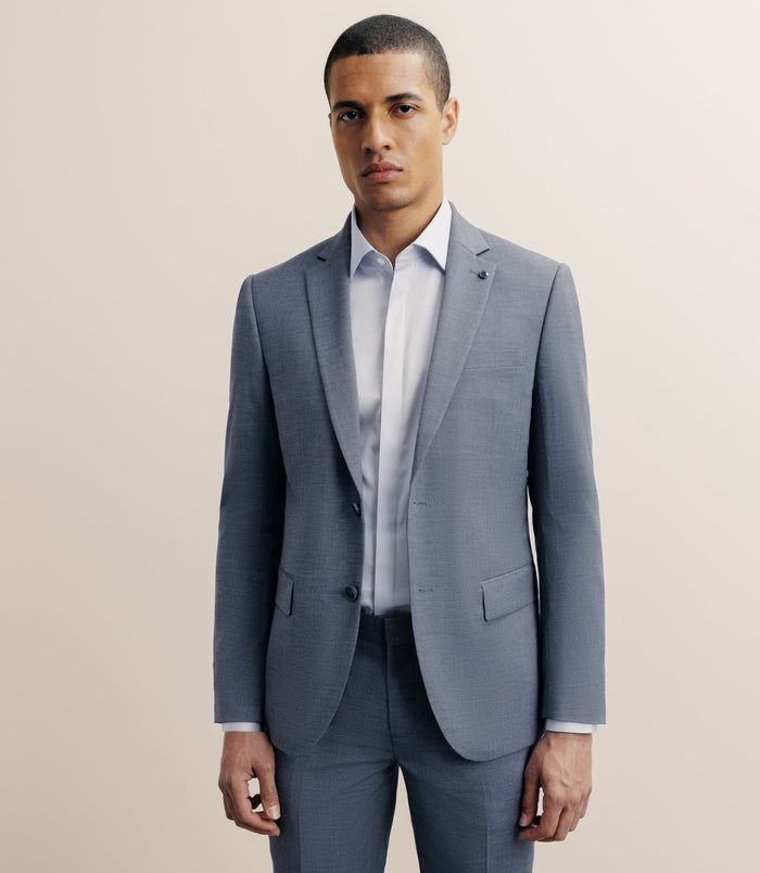 izac Costume avec 2 boutons bleu ciel