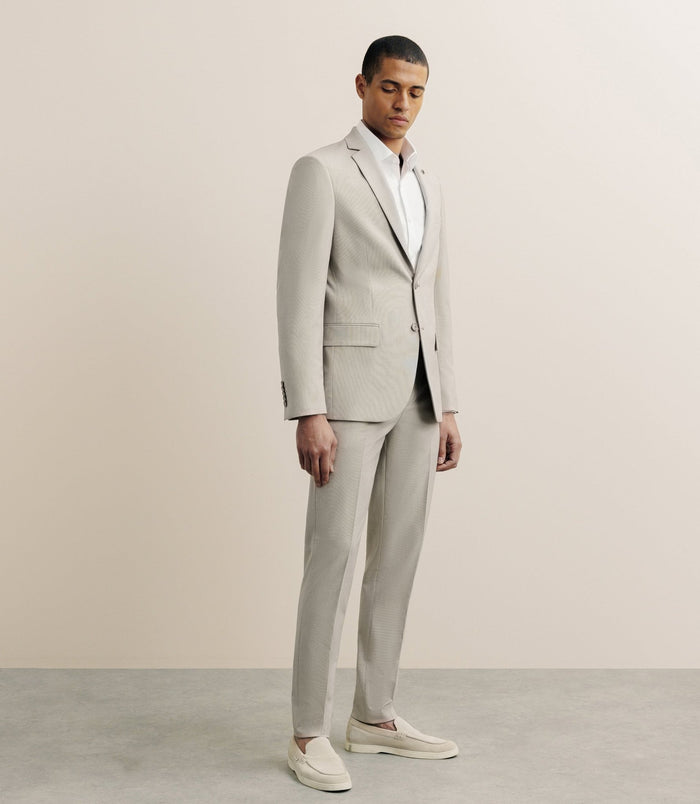 Izac Costume Avec Poches Beige