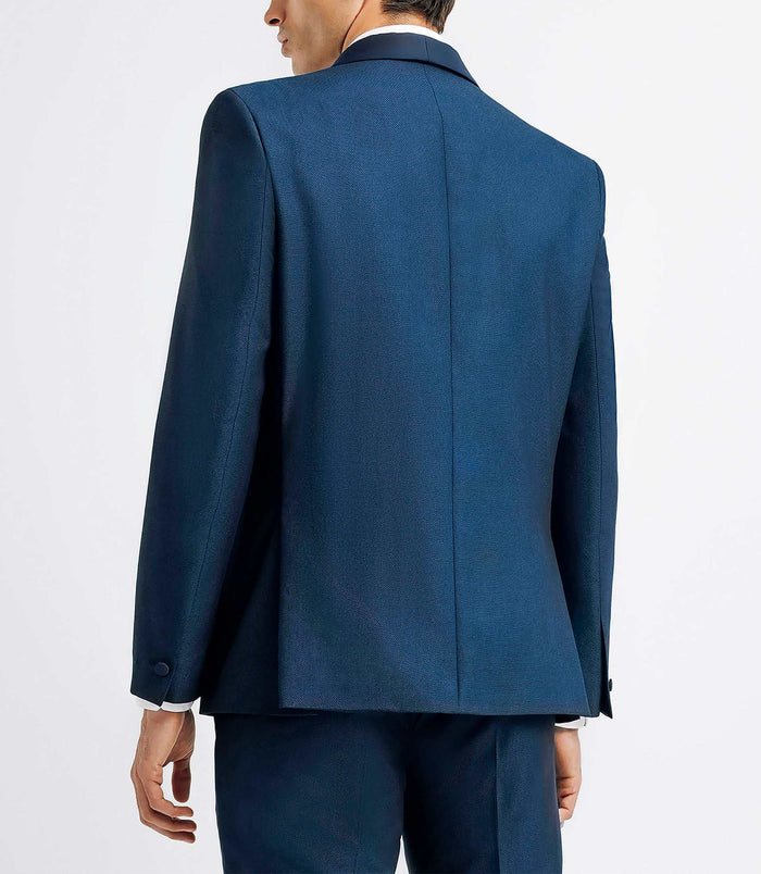 Izac Costume Ceremonie Col Chale BLEU