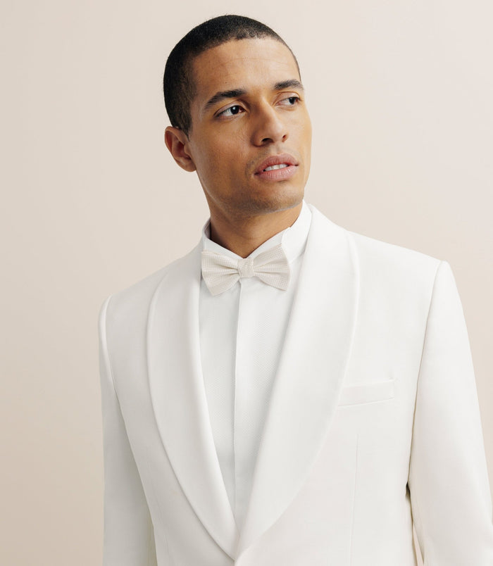 Izac Costume Cérémonie Col Châle écru