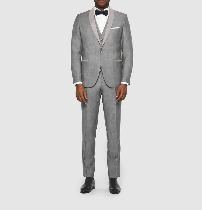 izac Costume cérémonie gris clair "Fougue"