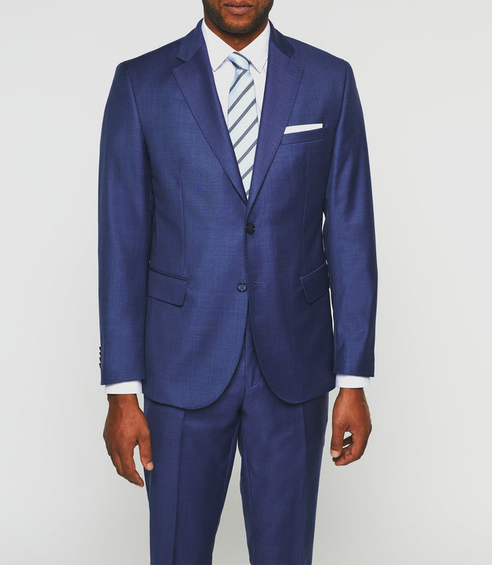 Izac Costume Laine Bleu "Figlio"