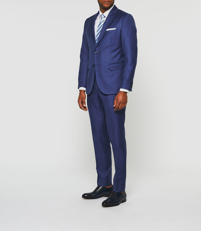 Izac Costume Laine Bleu "Figlio"