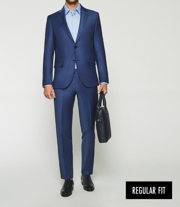 izac Costume regular 2 boutons bleu FIGLIREG