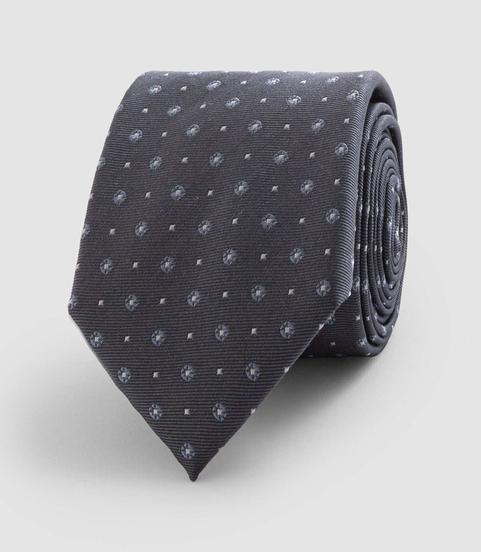 Izac Cravate 8cm Anthracite "Jocelin"