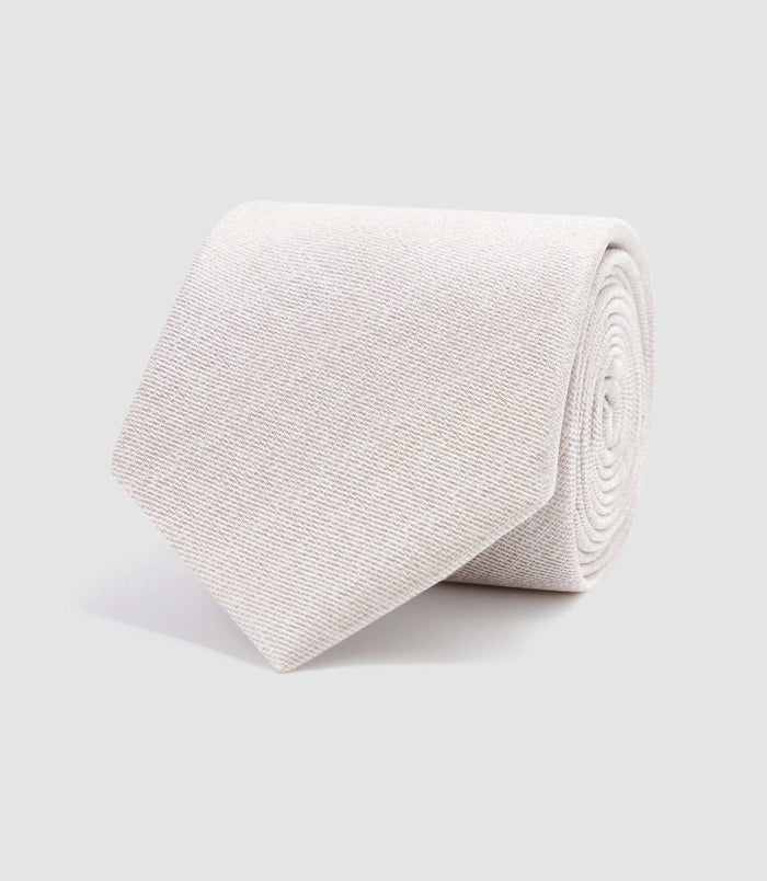 Izac Cravate 8cm Beige "Ulster"