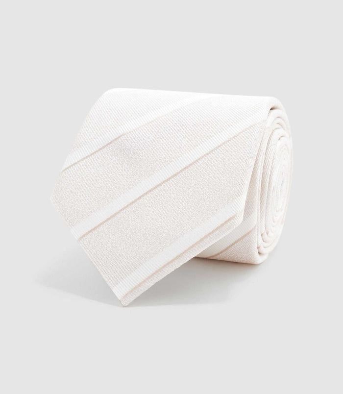 Izac Cravate 8cm Beige "Urbi"