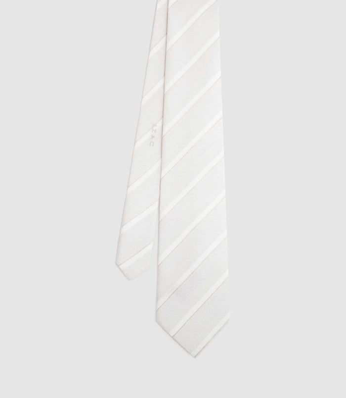 Izac Cravate 8cm Beige "Urbi"