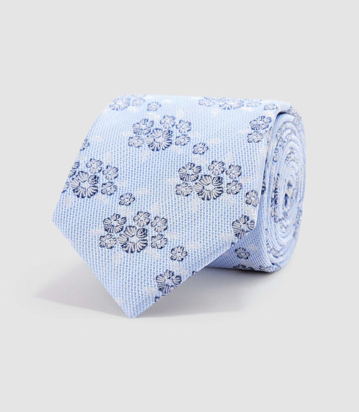 Izac Cravate 8cm Bleu Ciel "Ubert"