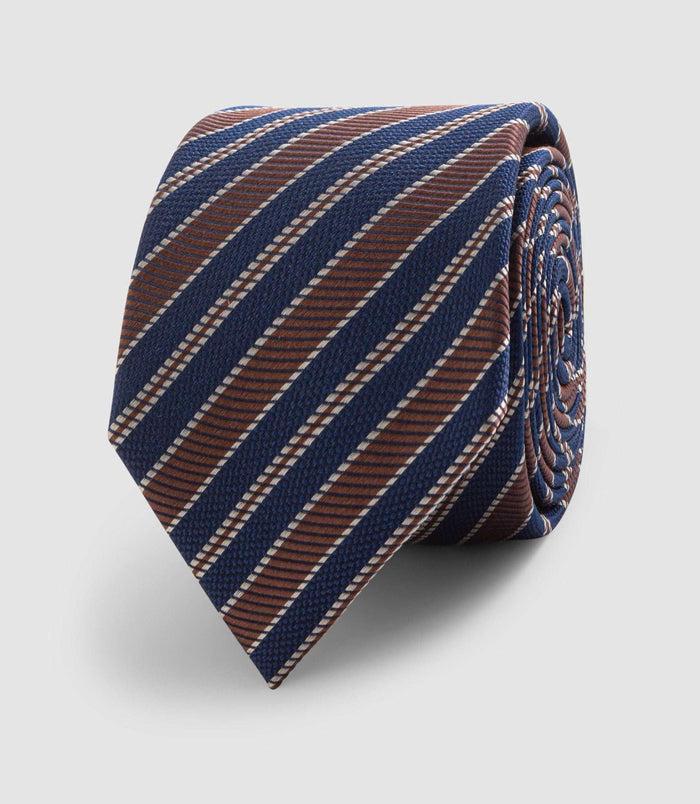 Izac Cravate 8cm Chocolat "Javelot"