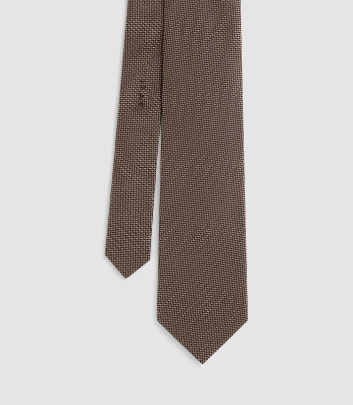 izac Cravate 8cm chocolat "Jean"