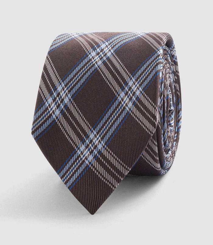 Izac Cravate 8cm Chocolat "Josh"