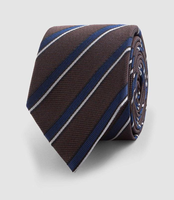 Izac Cravate 8cm Chocolat "Justine"