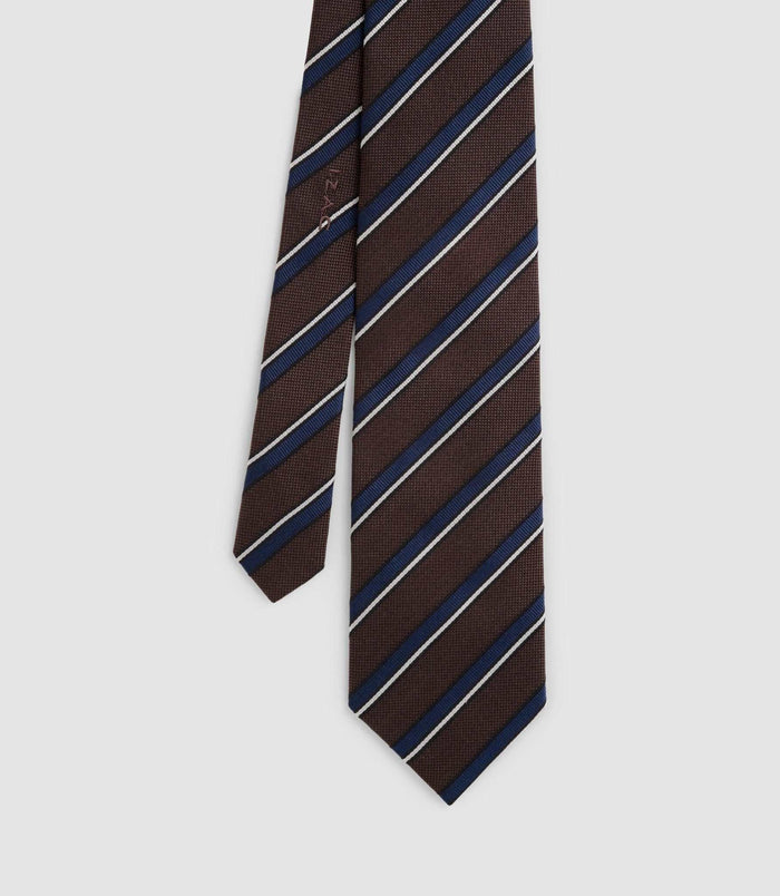 izac Cravate 8cm chocolat "Justine"