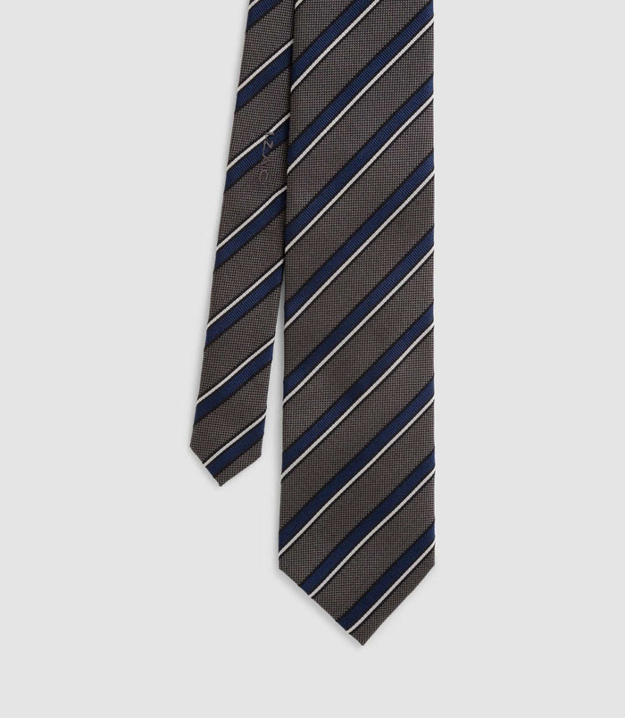 Izac Cravate 8cm Grise Anthracite "Justine"