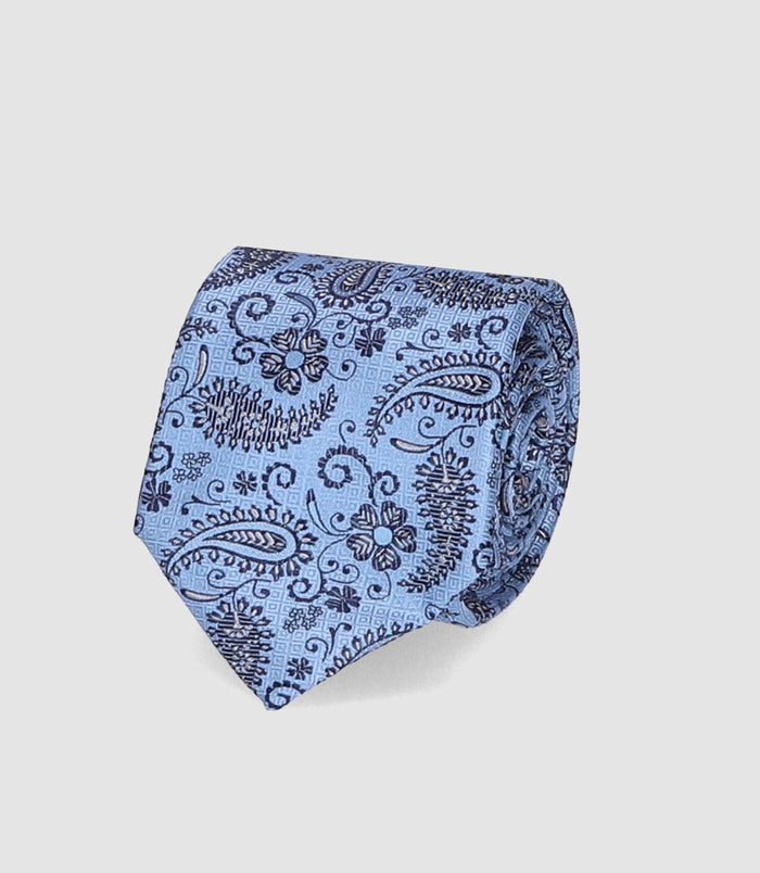 Izac Cravate Basique 7cm Bleu Ciel THOMAS