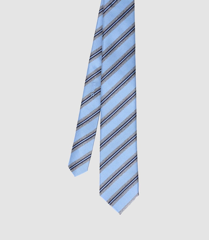 izac Cravate basique 7cm bleu ciel TRISTAN
