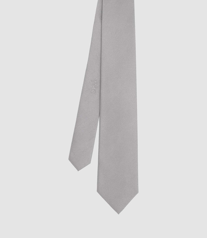 izac Cravate basique 7cm gris-clair MARTINE