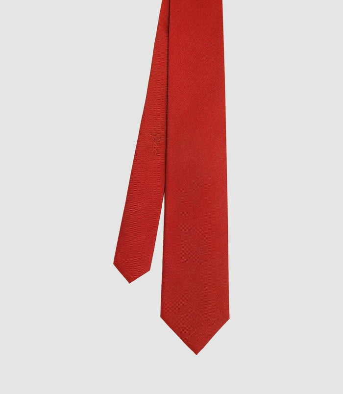 izac Cravate basique 7cm rouge MARTINE
