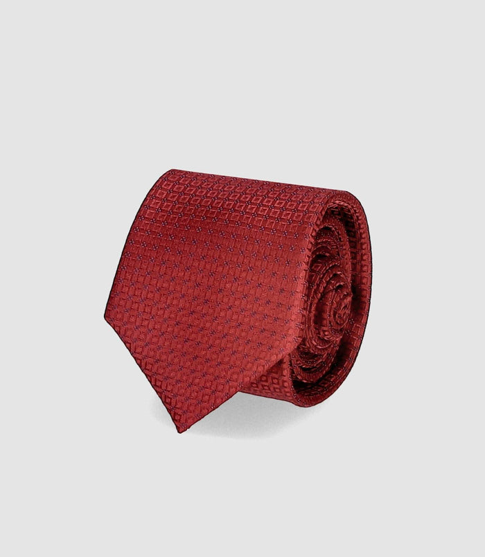 Izac Cravate Basique 7cm Rouge TEO