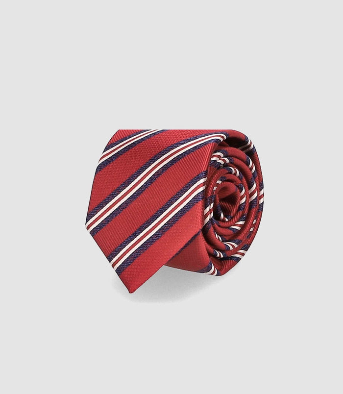 Izac Cravate Basique 7cm Rouge TRISTAN