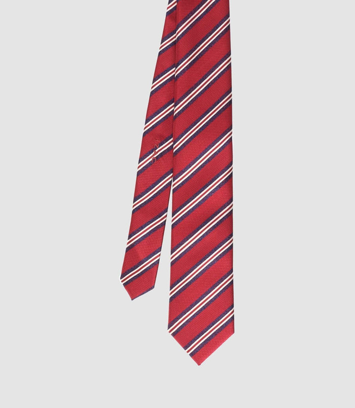 izac Cravate basique 7cm rouge TRISTAN