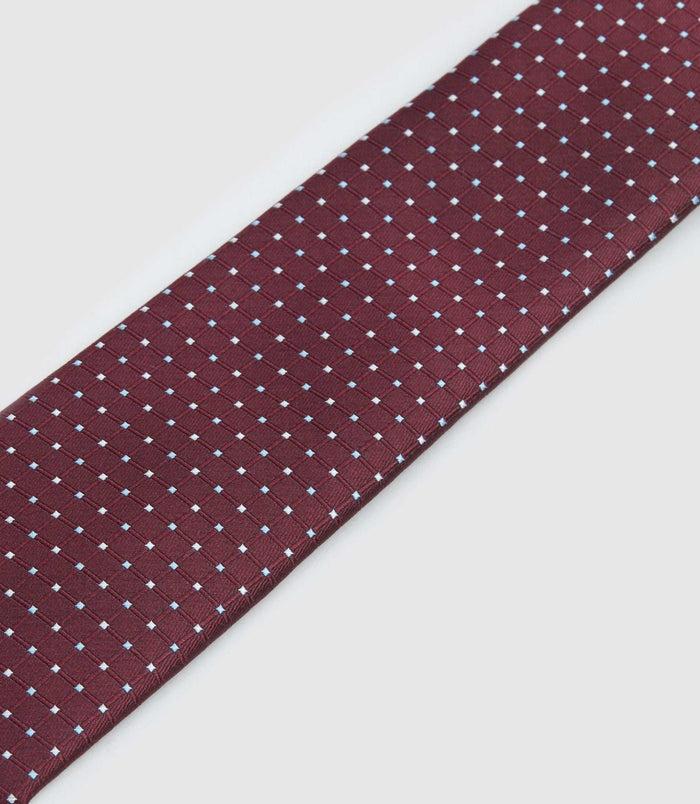 Izac Cravate Bordeaux à Motif "barry"