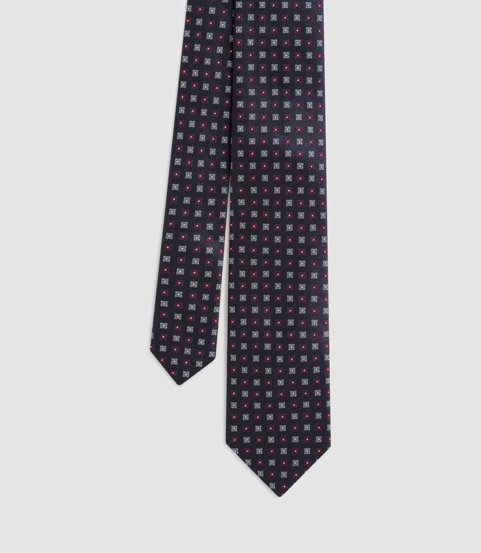 izac Cravate classique 7cm ardoise "Jude"