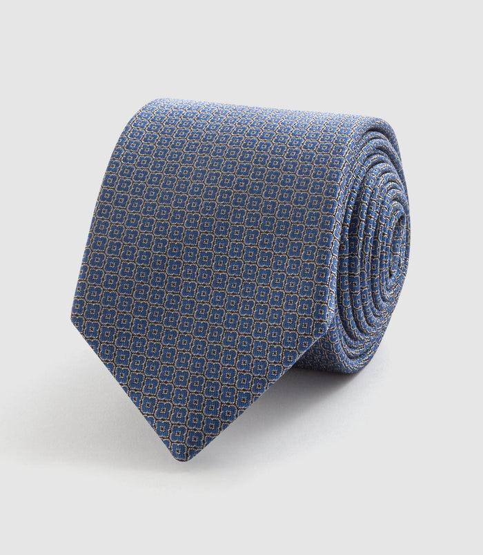 Izac Cravate Classique 7cm Bleue "Jimmy"