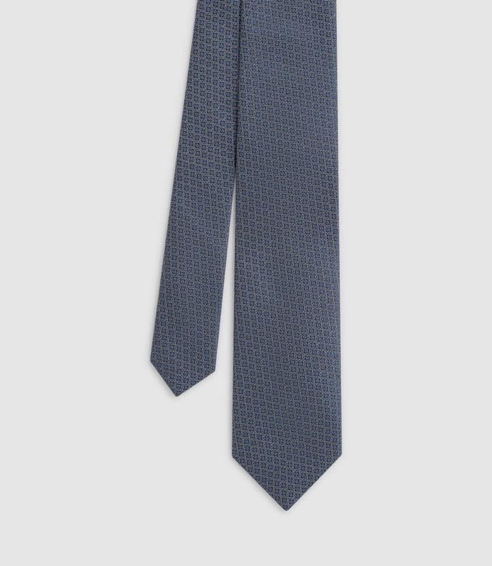 izac Cravate classique 7cm bleue "Jimmy"