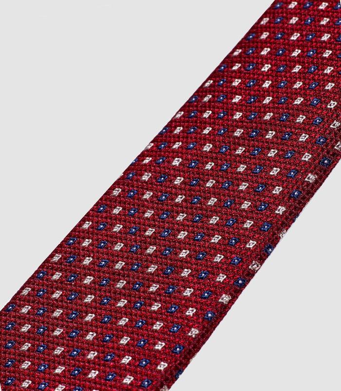 Izac Cravate Classique 7cm Bordeaux "Cadet"